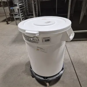 Bakers Mark 20 Gallon Ingredient Bin with Cart and Lid - Model # 176IBRND20W