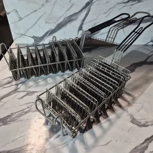 (2) 8 Shell Taco Frying Baskets