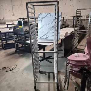 Aluminum 18 Tier Sheet Pan Rack on Casters