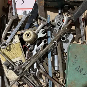 Sockets, screwdrivers, assorted wrenches, and pliers
