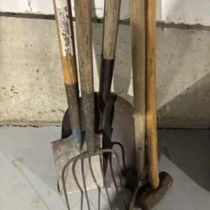 Hand tools, fork, spade, shovel, sledge, pick