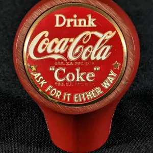 BALL TAP KNOB COCA COLA COKE ASK FOR IT EITHER WAY SODA FOUNTAIN
