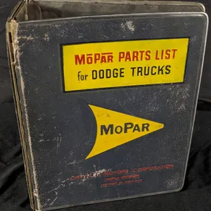 HEAVY DUTY METAL CLAD MOPAR PARTS LIST FOR DODGE TRUCK PARTS BOOK COVER