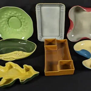7 PIECES ASSORTED RED WING ART POTTERY MID CENTURY MODERN MCM
