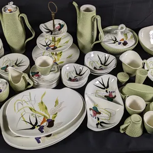 94 PCS RED WING POTTERY DINNERWARE CAPISTRANO MCM MID CENTURY MODERN