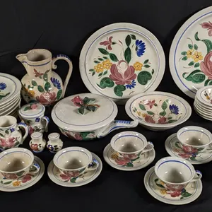 48 PCS RED WING POTTERY DINNERWARE ORLEANS MCM MID CENTURY MODERN