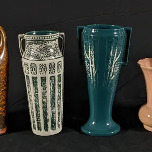 6 PIECES ASSORTED RED WING ART POTTERY & STONEWARE