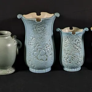 8 PIECES ASSORTED RED WING ART POTTERY MID CENTURY MODERN MCM