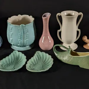 12 PIECES ASSORTED RED WING ART POTTERY MID CENTURY MODERN MCM