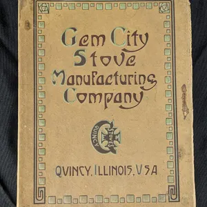 1915 NO 29 GEM CITY STOVE MANUFACTURING COMPANY QUINCY ILLINOIS CATALOG BOOK