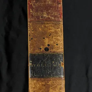 1841 MAGISTRATES CRIMINAL LAW JUSTICES OF THE PEACE STATE OF NEW YORK OLIVER L. BARBOUR LEATHER CLAD ANTIQUE LAW BOOK