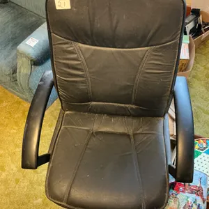 Black Leather Office Chair