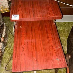 Two-Tier Wood Table