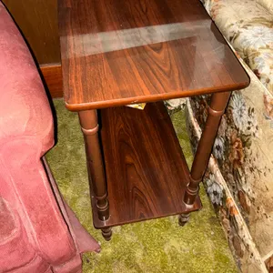 Two-Tier Wood Side Table