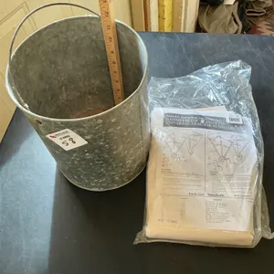 Galvanized Bucket and Tractor Sunshade Kit
