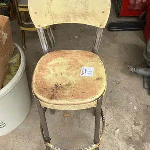 Metal and Wood Bar Stool