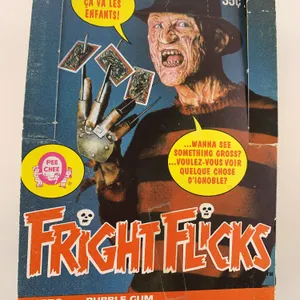Fright Flicks Box w/ 36 Sealed Wax Packs (1986 O-Pee-Chee)