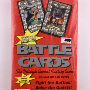 Battle Cards Trading Card Game Starter Deck Box (Merlin Battle Cards, 1993)