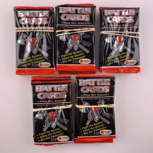 Battle Cards Trading Card Game Sealed Booster Pack Lot (Merlin Battle Cards, 1993)