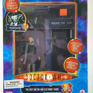 Doctor Who The First Doctor & Electronic TARDIS Figure Set (Underground Toys, c. 2004)