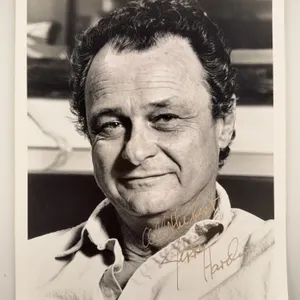 Jerry Hardin Signed Black‑and‑White Portrait Photograph (c. 1980s)