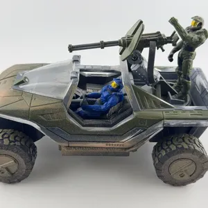 Halo UNSC M12 Warthog Vehicle with Figures (Joyride Studios, c. 2007)