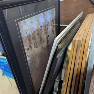 Large Mixed Lot of Framed Restaurant Artwork & Wall Décor – Food Prints, Abstract Art, Photography,