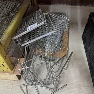 Lot of Stainless Wire Shelves, Dividers & Perforated Metal Trays