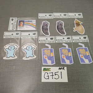 9 Vinyl Stickers - Qty 1