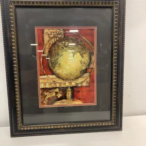 Artwork image of globe 20.25”w x 24.25”h