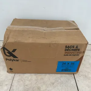 Case of 26”x36” blue garbage bags