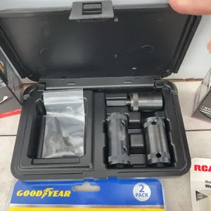 Qty of misc items, earplugs, DeWalt threaded rod installation kit, light kits etc