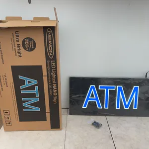 UNUSED ATM neon sign - works (Man cave lighting)