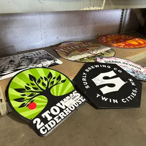 Shelf of Beer Signs