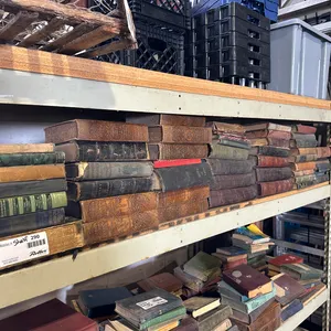 Shelf of Vintage Books