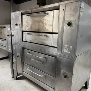 (2) Bakers Pride Gas Pizza Ovens on Legs