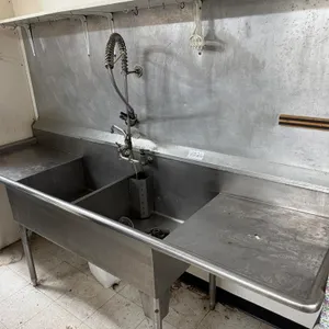 Stainless Steel 2 Part Sink with Wash Wand