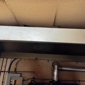 Stainless Steel Exhaust Canopy (5'x8') with Exterior Wall Mount Fan