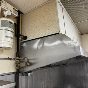 Stainless Steel Exhaust Hood with Range Guard Suppression System