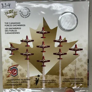 2021 Cdn $5 Snowbirds Fine Silver Coin .999 Silver