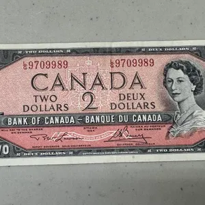 1954 Cdn $2 Bank of Canda Note