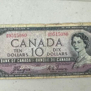 1954 Cdn $10 Bank of Canada Note