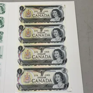 (4) 1973 Cdn $1 Sheet "End of an Era"