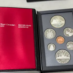 1987 Cdn Double Dollar Proof Coin Set-Davis Strait