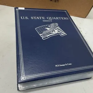 (28) USA State, Territories Quarter Coin Collect Binder