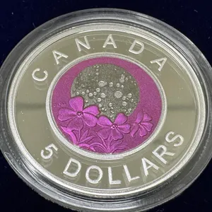2012 Cdn $5 April Full Moon Coin Sterling Silver .925