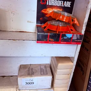 Master Cylinder, (6) Boxes of Canora Auto Electric Matches & (2) SOS Turbo Flares