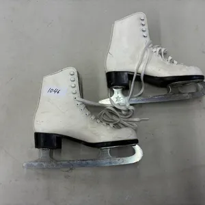 White Leather Figure Skates, Size 9