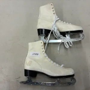 White Leather Figure Skates, Size Undetermined