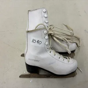 White Leather Figure Skates, Size 7